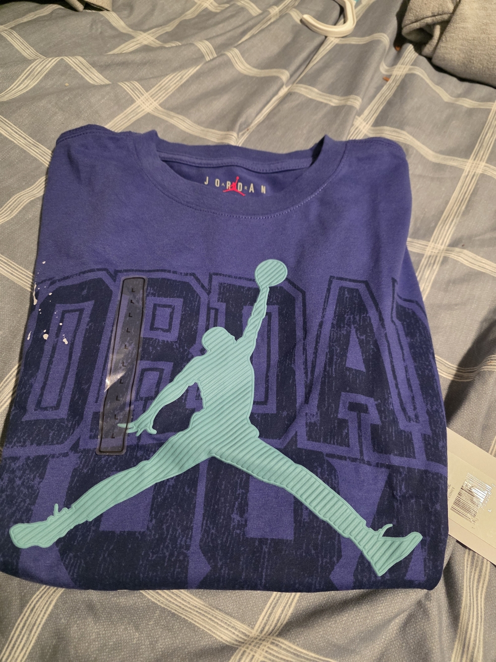 Jordan Kids' Purple Graphic Jumpman Tee